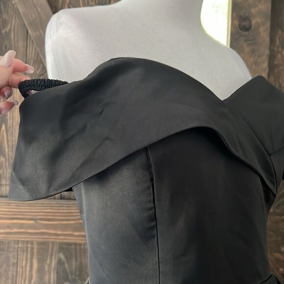 New Prom Off The Shoulder Slit Ball Gown Long Formal Evening Wedding Dress - Picture 3 of 16